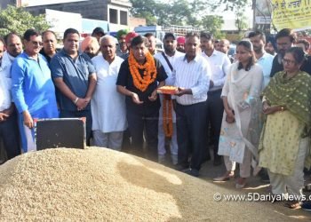 प्रदेश सरकार द्वारा किसानों का एक-एक दाना खरीदा जाएगा–धान खरीद प्रक्रिया के दौरान किसानों नहीं आने दी जाएगी कोई परेशानी