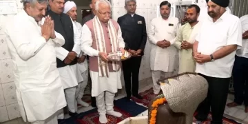 नूंह जिला के नल्हड़ गांव पहुंचे मुख्यमंत्री मनोहर लाल