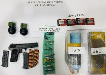  त्योहारों के सीजन से पहले पंजाब पुलिस ने केंद्रीय एजेंसियों के साथ मिलकर संभावित आतंकवादी हमले को किया नाकाम  