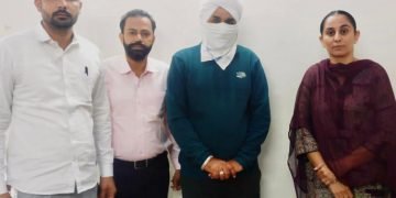 ज़मानत लेने में मदद के बदले 10,000 रुपए की रिश्वत लेता ए.एस.आई. विजीलैंस ब्यूरो द्वारा गिरफ़्तार  