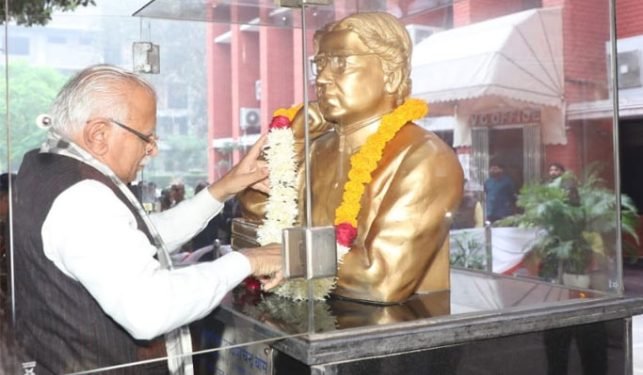मुख्यमंत्री मनोहर लाल ने जगदीश चंद्र बोस को उनकी जयंती पर श्रद्धांजलि अर्पित की