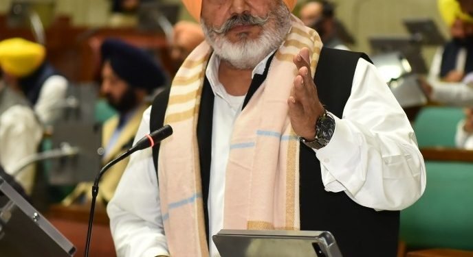 पंजाब नहरें और जल निकासी बिल-2023 किसानों के लिए निर्विघ्न नहरी पानी सप्लाई, जल स्रोतों की देखभाल, झगड़ों का जल्द समाधान सुनिश्चित बनाएगा: चेतन सिंह जौड़ामाजरा