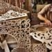 Wood Carving Exports Halted By War