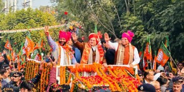 श्री जेपी नड्डा और श्री मनोहर लाल के रोड -शो में उमड़ा जनसैलाब