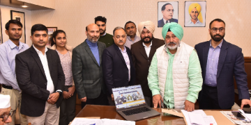 चेतन सिंह जौड़ामाजरा द्वारा सूचना एवं लोक संपर्क विभाग की नई वैबसाईट जारी