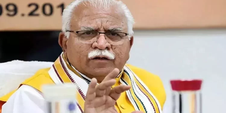 हरियाणा के मुख्यमंत्री मनोहर लाल ने की बड़ी घोषणा