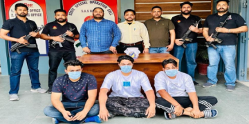 पंजाब पुलिस द्वारा अमरीका-आधारित पवितर-हुसनदीप गैंग की हिमायत प्राप्त आपराधिक नेटवर्क का पर्दाफाश; पिस्तौल, फॉच्र्यूनर कार समेत गैंग के तीन मैंबर काबू  