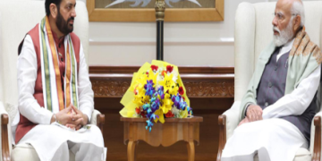 प्रधानमंत्री श्री नरेन्द्र मोदी से मुख्यमंत्री नायब सिंह सैनी ने की शिष्टाचार भेंट