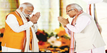 प्रधानमंत्री नरेंद्र मोदी ने की मुख्यमंत्री मनोहर लाल के विकासात्मक दृष्टिकोण की सराहना