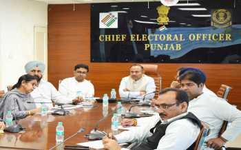 पंजाब के मुख्य चुनाव अधिकारी द्वारा राजनैतिक पार्टियों के प्रतिनिधियों के साथ मीटिंग; चुनाव प्रक्रिया संबंधी करवाया अवगत
