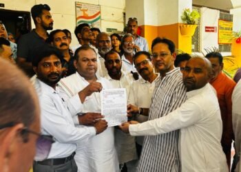 NEET Exam : नीट परीक्षा में धांधली को लेकर कांग्रेस का प्रदर्शन, भाजपा सरकार पर लगाये आरोप