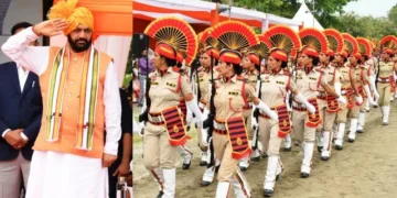 78वें स्वतंत्रता दिवस समारोह में मुख्यमंत्री ने किया ध्वजारोहण