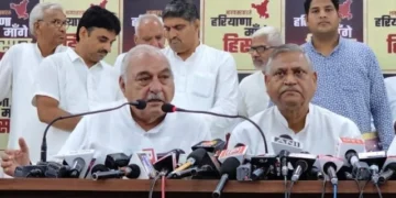 अक्तूबर चार, बीजेपी हरियाणा से बाहर - हुड्डा