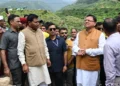 धामी ने किया आपदा प्रभावित इलाकों का दौरा