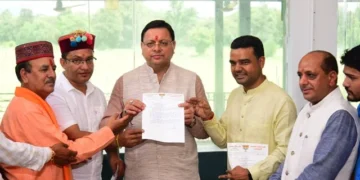 पुरोला के प्रतिनिधिमंडल ने की सीएम धामी से मुलाकात