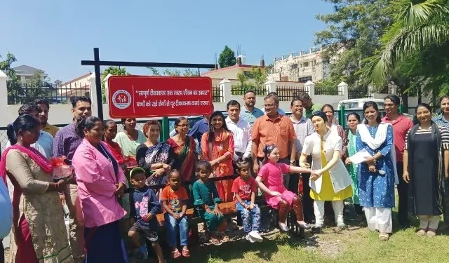 राष्ट्रीय पोषण माह के अवसर पर हेल्थ थीम पार्क का अनावरण