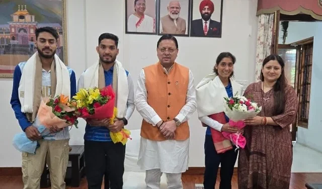 सीएम से ओलंपिक खिलाड़ियों ने की भेंट