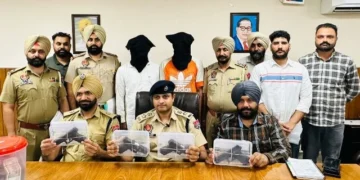 हथियार तस्करी मॉड्यूल का भंडाफोड़, हथियार व हवाला राशि बरामद