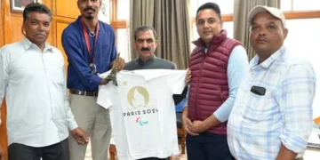 ओलंपिक पदक विजेता निषाद कुमार ने सीएम से की भेंट