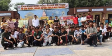 पीएम श्री जवाहर नवोदय विद्यालय मौली में कला पेंटिंग वर्कशॉप आयोजित