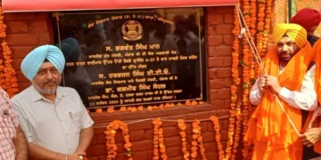 मंत्री ने किया रेलवे ओवरब्रिज का शिलान्यास