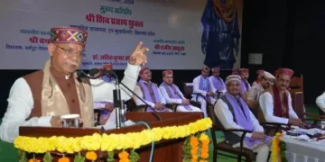 राज्यपाल ने सरदार पटेल विवि के दीक्षांत समारोह में की शिरकत