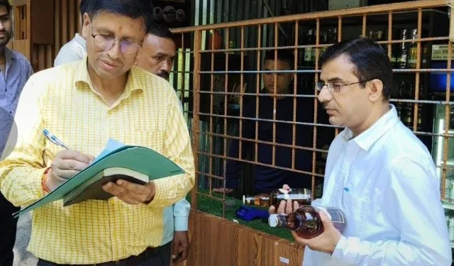 सीएम के निर्देश पर शराब के ठेकों पर ताबड़तोड़ छापेमारी
