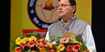 सीएम धामी ने लिया युवा धर्म संसद कार्यक्रम में हिस्सा