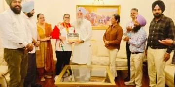 स्पीकर ने किया बॉक्सिंग चैंपियन गुरसीरत कौर का सम्मान