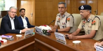 जर्मनी के प्रतिनिधिमंडल ने किया पुलिस मुख्यालय का दौरा