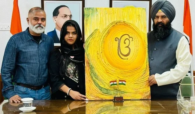 डिप्टी स्पीकर ने किया प्रतिभाशाली चित्रकार का सम्मान