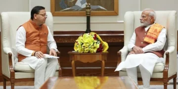 धामी ने की पीएम मोदी से मुलाकात