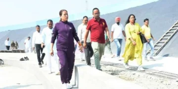 मंत्री आर्य ने राष्ट्रीय खेलों की तैयारियों का लिया जायजा