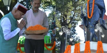 राज्यपाल ने महात्मा गांधी और लाल बहादुर शास्त्री को श्रद्धांजलि अर्पित की