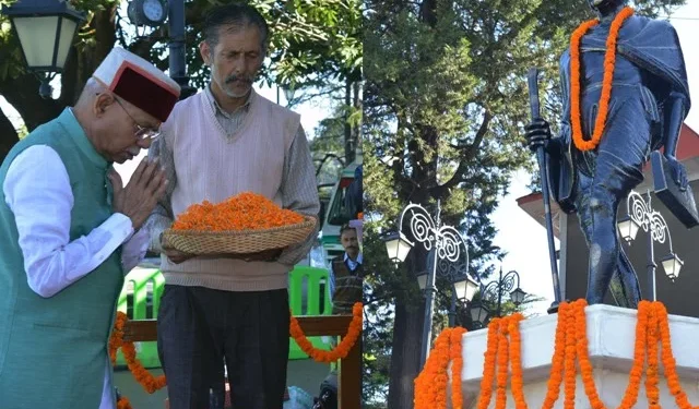 राज्यपाल ने महात्मा गांधी और लाल बहादुर शास्त्री को श्रद्धांजलि अर्पित की