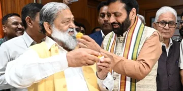 विज सहित मंत्रियों को मुख्यमंत्री ने करवाया पदभार ग्रहण