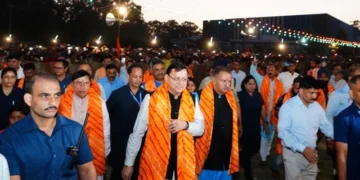 सीएम धामी ने देहरादून में किया रावण दहन