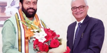नवनियुक्त मुख्य सचिव विवेक जोशी ने की मुख्यमंत्री सैनी से मुलाकात