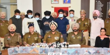 मुठभेड़ में लंडा गैंग के दो गैंगस्टर काबू, 7 हथियार बरामद