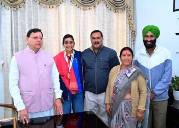 हॉकी प्लेयर मनीषा चौहान ने की सीएम से बैठक