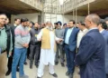 विज ने किया निर्माणाधीन बैंक स्क्वायर का निरीक्षण