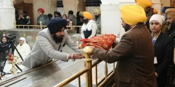 सीएम मान गुरुद्वारा श्री फतेहगढ़ साहिब में हुए नतमस्तक