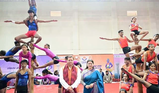 धामी ने किया राष्ट्रीय मलखंब प्रतियोगिता का शुभारंभ