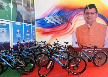 नेशनल गेम्स - स्टेडियम में दर्शकों के लिए साइकिल सुविधा