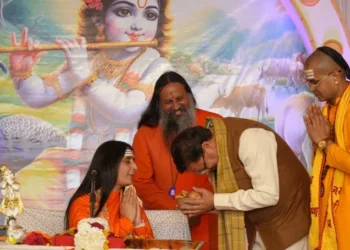 सीएम धामी ने सुनी श्रीमद् भागवत कथामृत