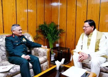 सीएम धामी से मिले सीडीएस