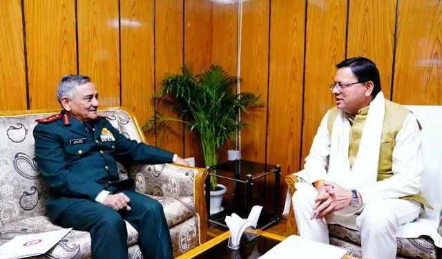 सीएम धामी से मिले सीडीएस