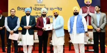 सीएम मान ने 497 युवाओं को सौंपे नियुक्ति पत्र