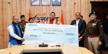 प्रयागराज महाकुंभ ड्यूटी से लौटे S.D.R.F. जवानों का अभिनंदन