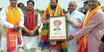 राजस्थान में सीएम सैनी का अभिनंदन